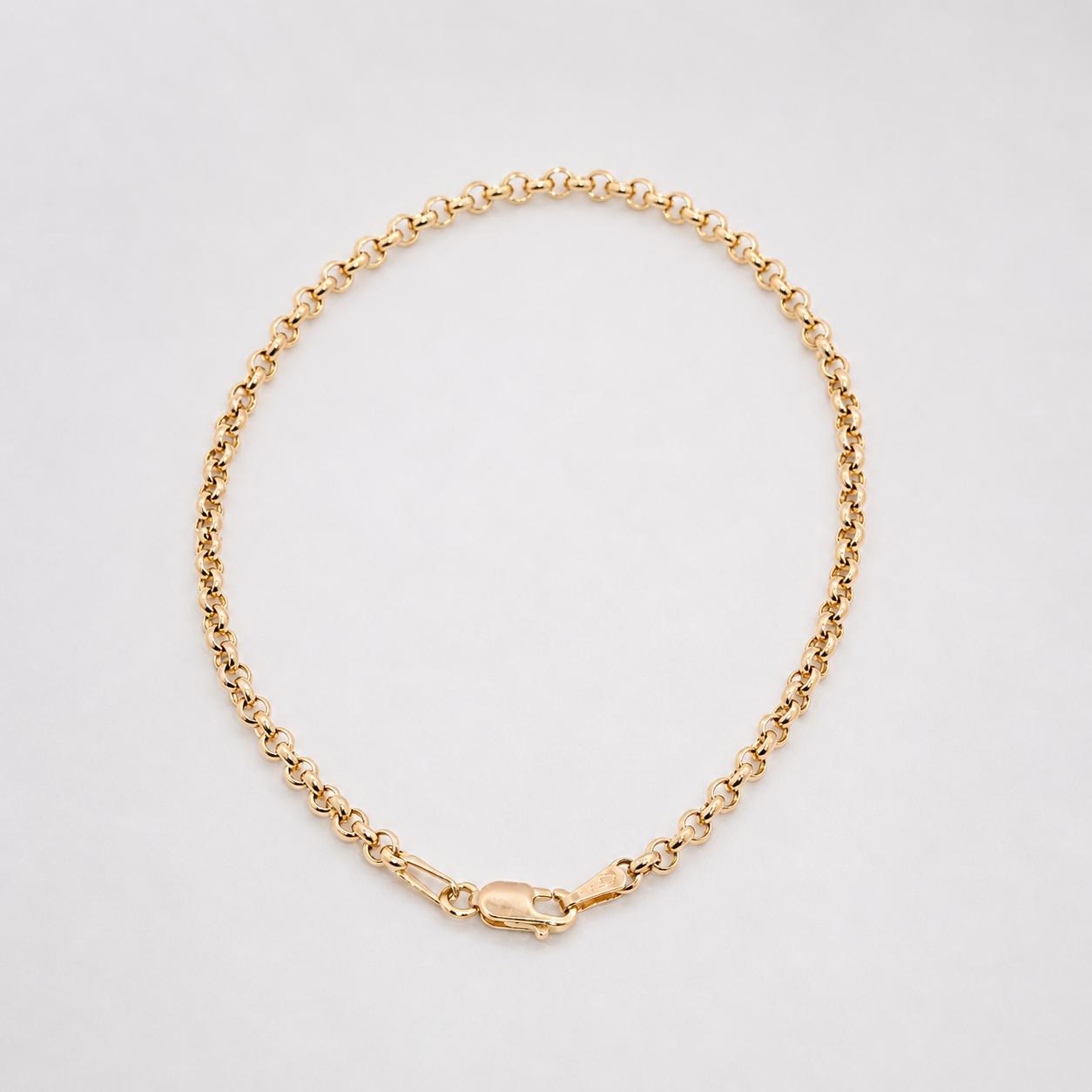 9CT YG DAINTY BELCHER CHAIN