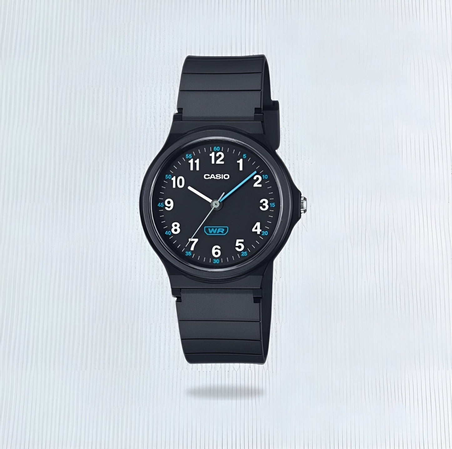Casio Anologue Sml Rnd Black