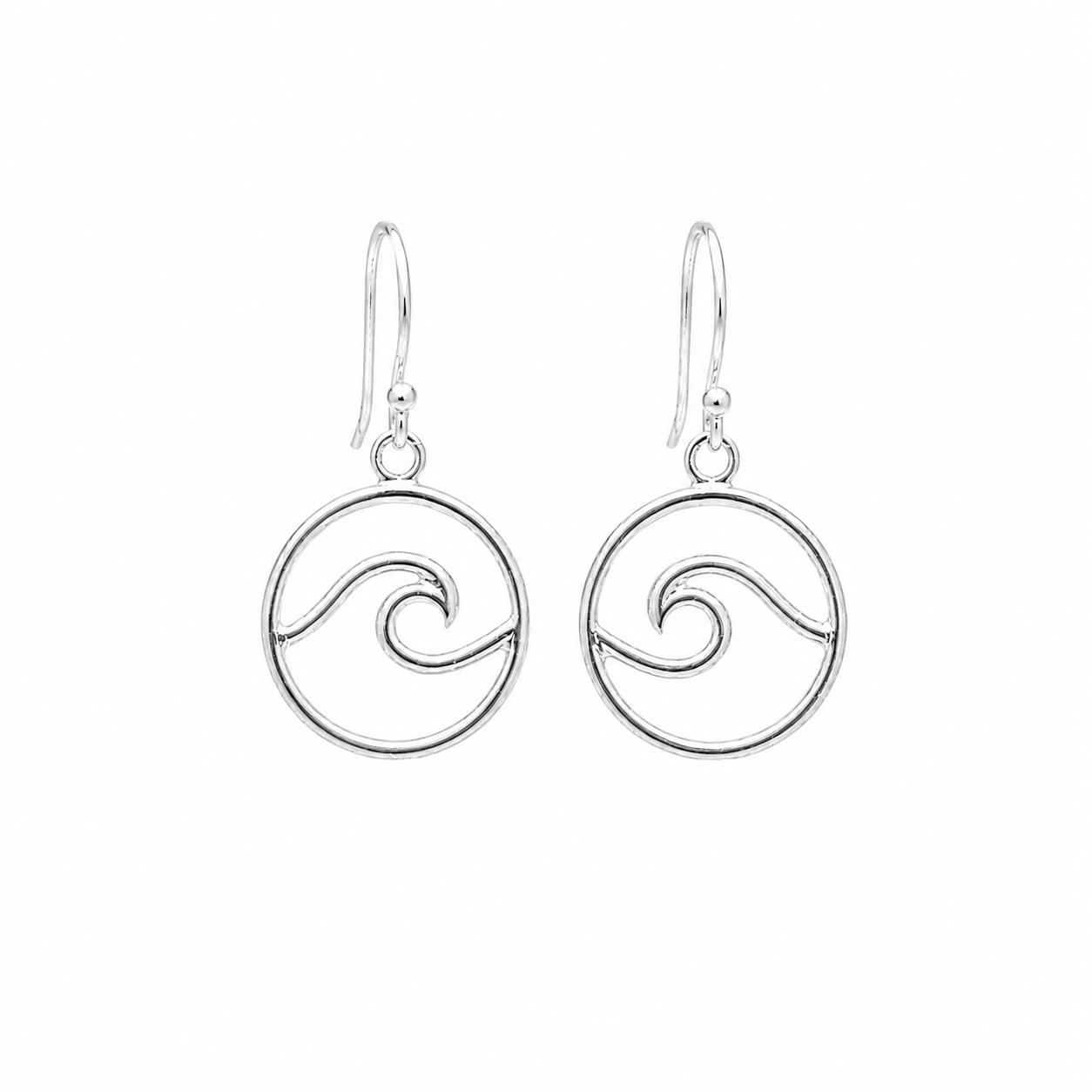 SILVER WAVE EARRINGS