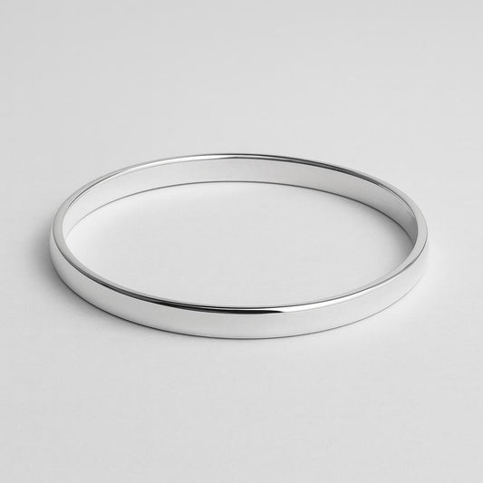 SILVER 10MM BANGLE