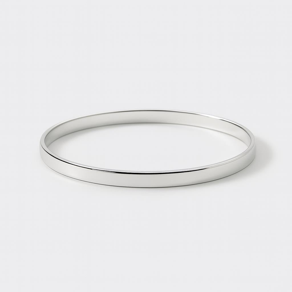 SILVER 5MM BANGLE