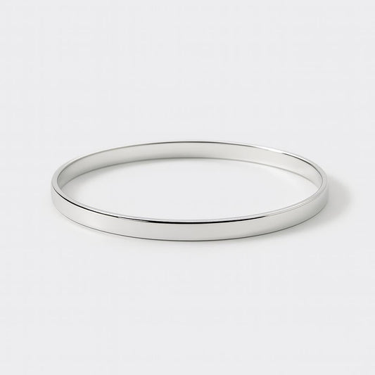 SILVER 5MM BANGLE