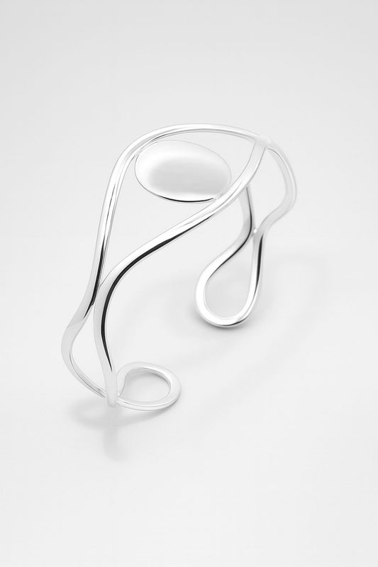 SILVER CUFF BANGLE