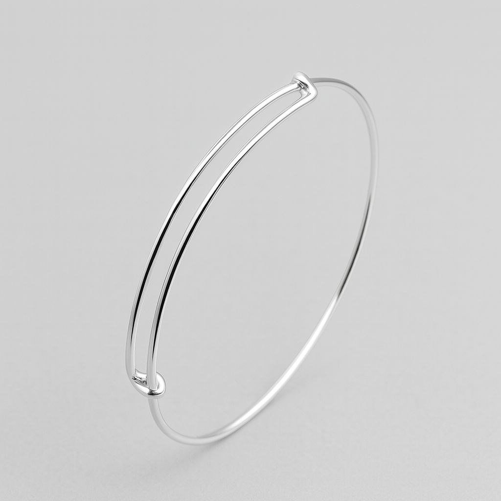 SILVER OPEN BANGLE
