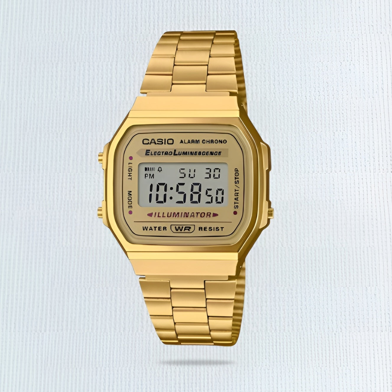 Casio Retro Gold Digital Watch.