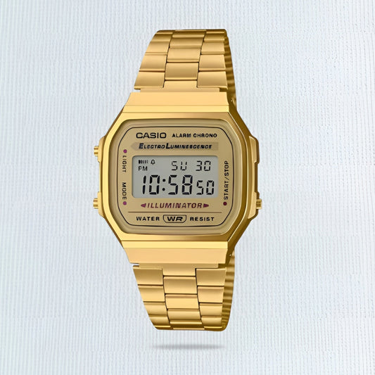Casio Retro Gold Digital Watch.