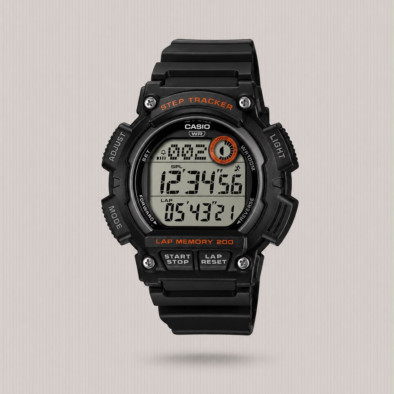 CASIO WATCH G-SHOCK BLK STRAP DIGITAL WS-2100H-1AVDF