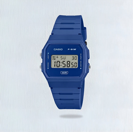 Casio Digital Blue F-91wb-2a1df