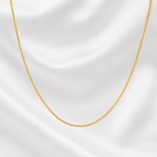9ct yellow gold curb chain