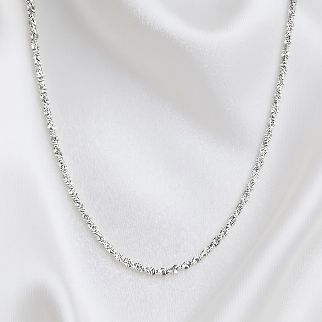 Silver rope chain