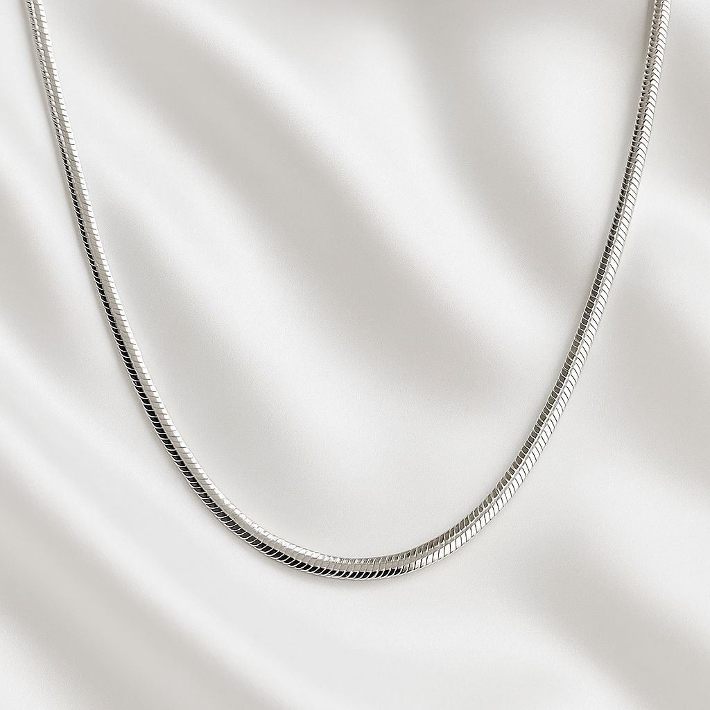 Silver snake chain