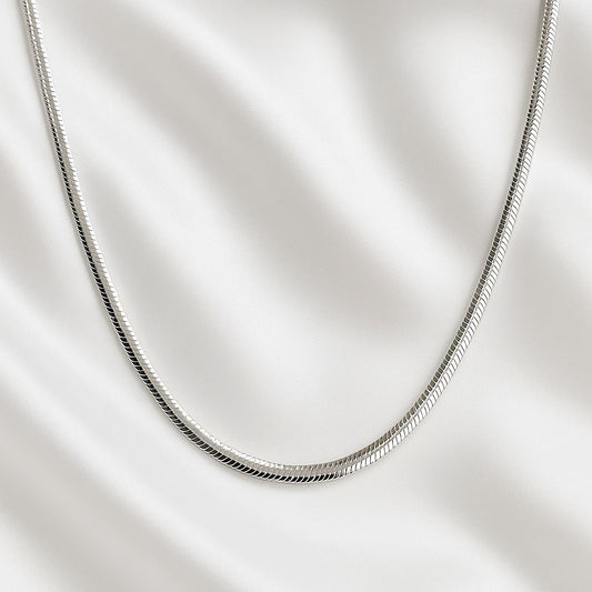 Silver snake chain