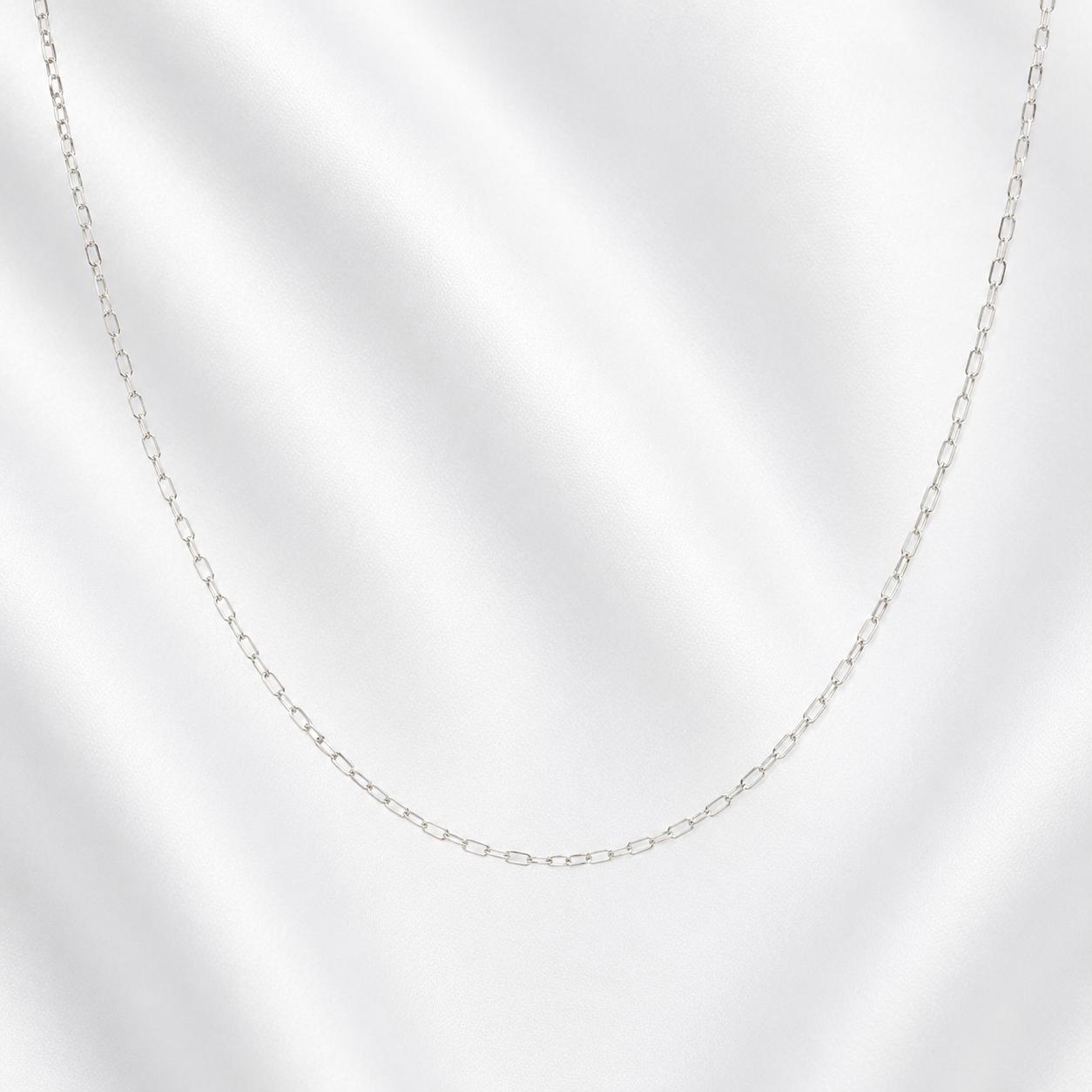 SILVER CURB CHAIN