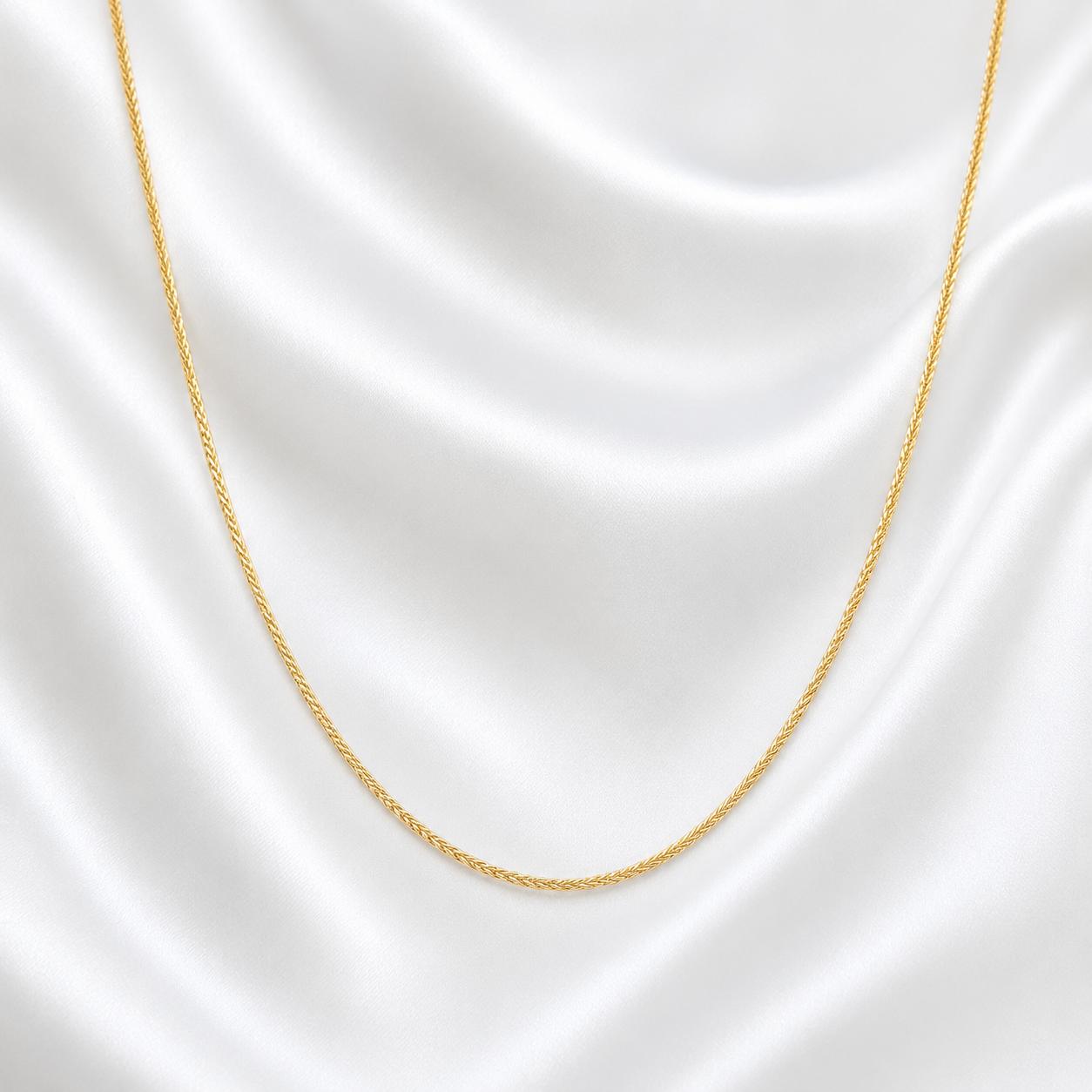 9CT YG DAINTY WHEAT CHAIN