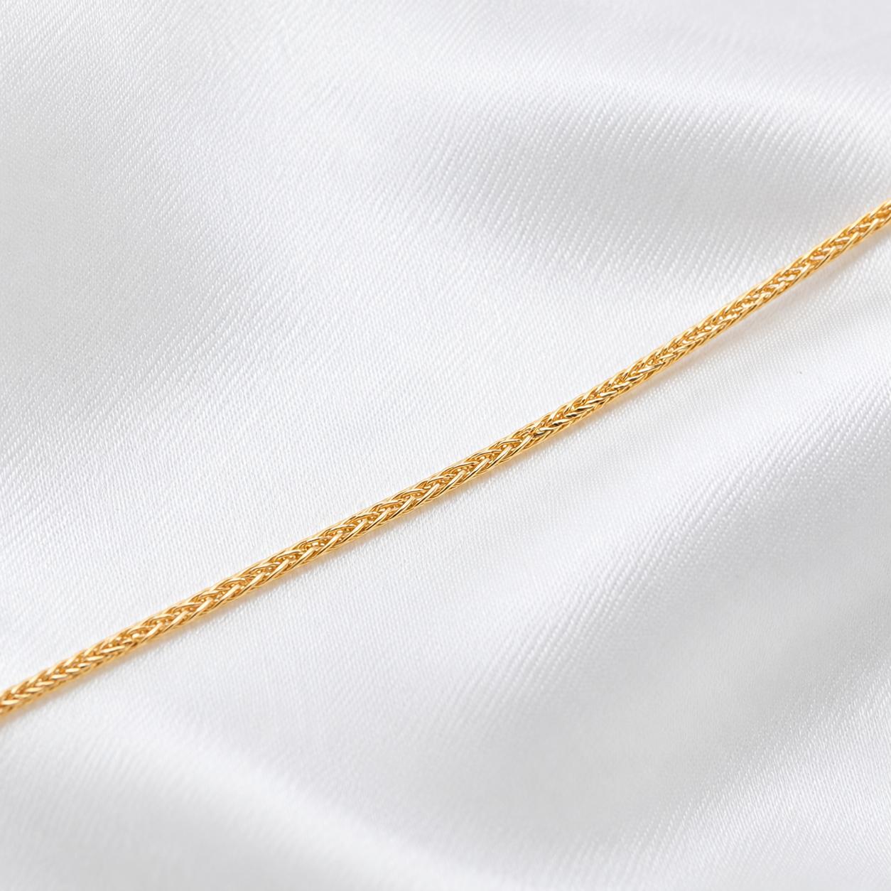 9CT YG DAINTY WHEAT CHAIN