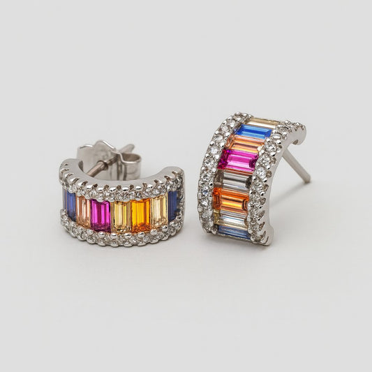 Silver multi coloured huggies
