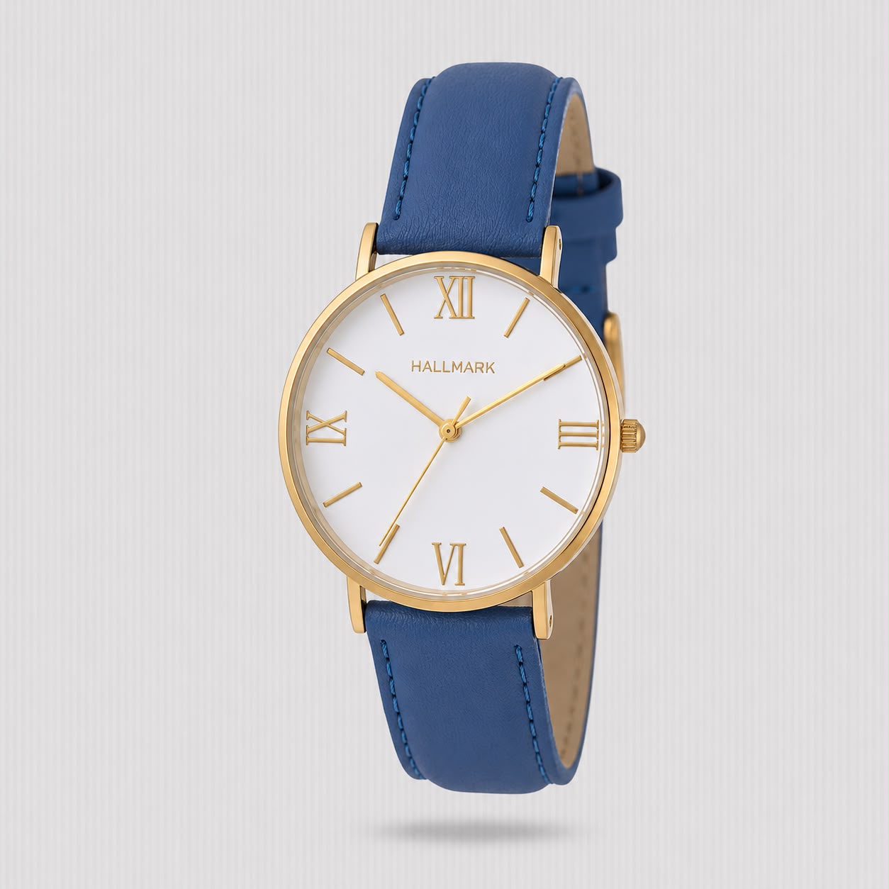 HALLMARK LADIES IPG WITH COBALT LEATHER STRAP