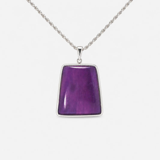 SILVER SUGALITE PENDANT