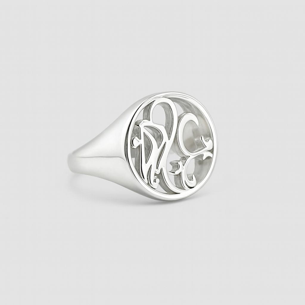 Silver signet ring