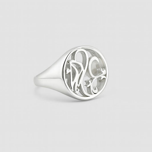 Silver signet ring
