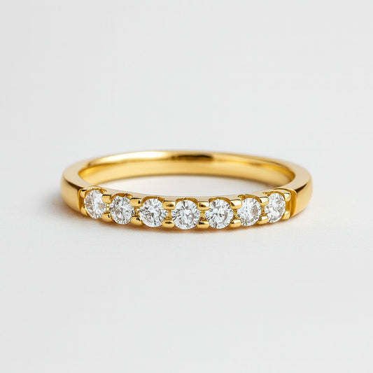 9ct yellow gold eternity ring