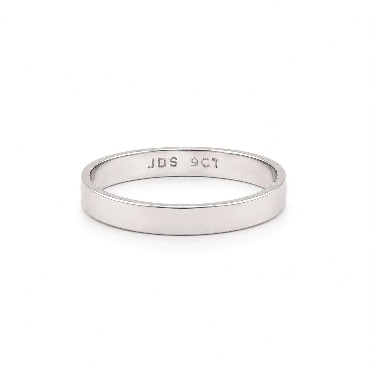 9CT WHITE GOLD WEDDING BAND