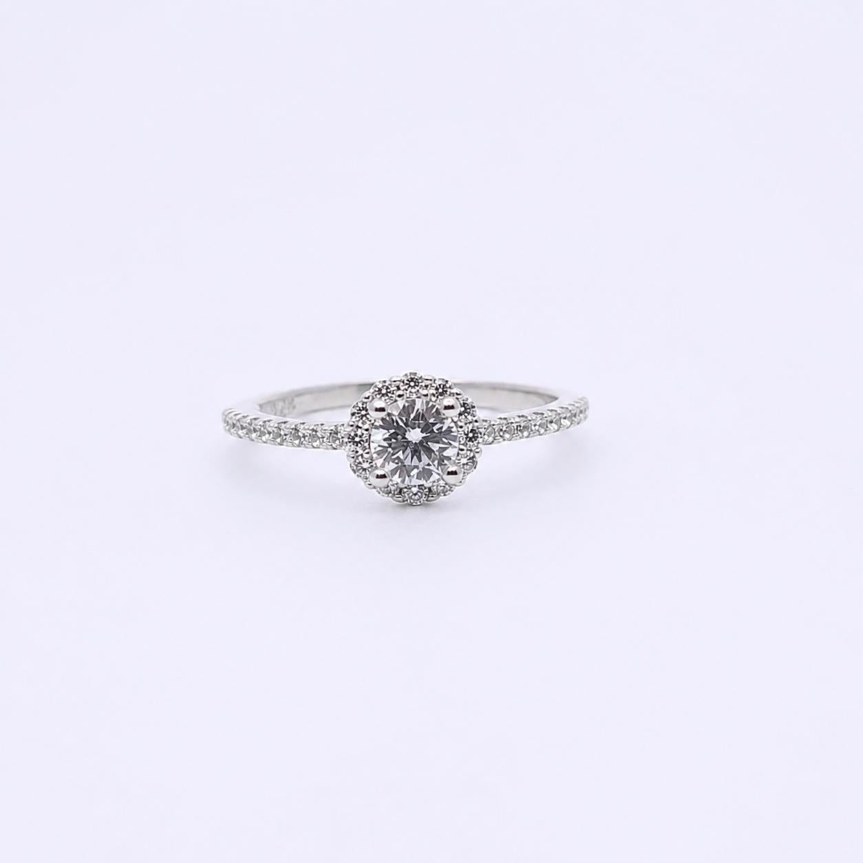 SILVER CZ RING