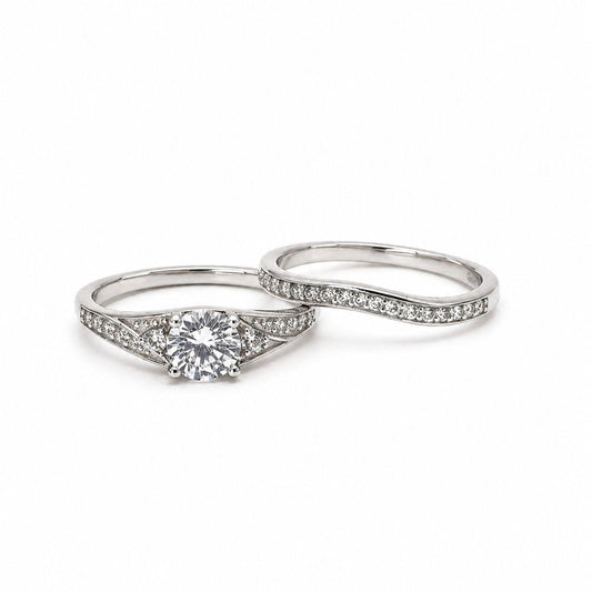 SILVER CZ TWIN SET