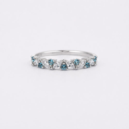 SILVER CZ RING